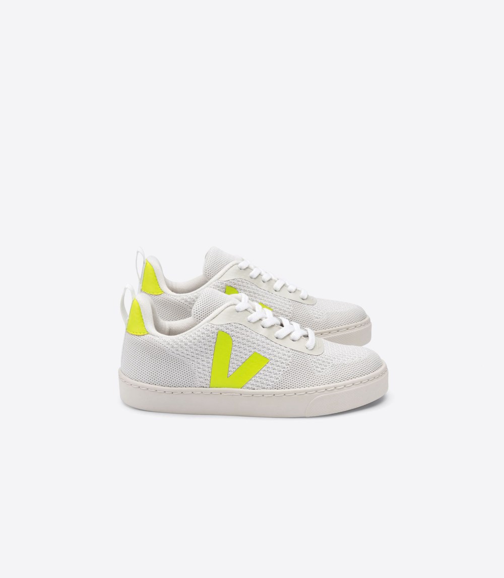 Veja Trainers Kids White - V-10 Malha - HVIP-58479